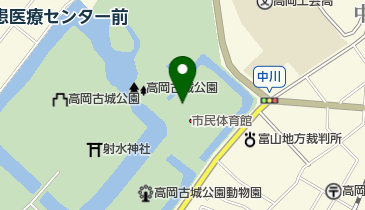 レンタサイクル 高岡古城公園(三の丸茶屋)の地図画像