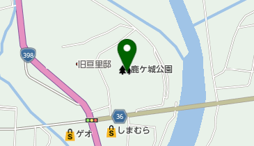 鹿ヶ城公園の地図画像