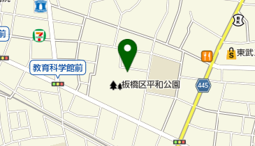 板橋区平和公園の地図画像