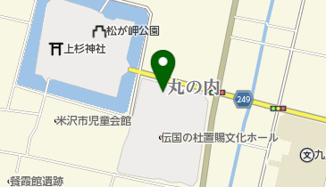 伝国の杜芝生広場の地図画像