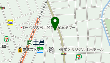 神明西公園の地図画像