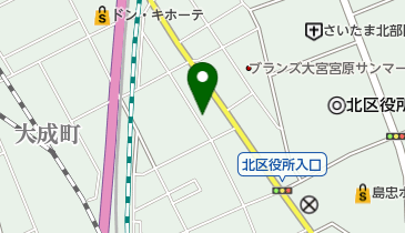 東大成中山道公園の地図画像