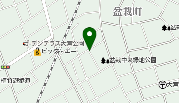 盆栽第2公園の地図画像