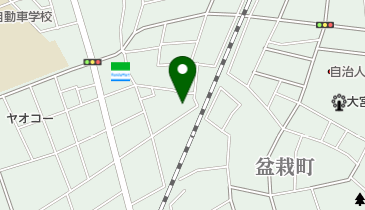 盆栽東公園の地図画像