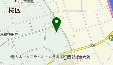 作田公園の地図画像