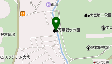 万葉親水公園の地図画像