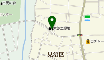 大砂土緑地の地図画像