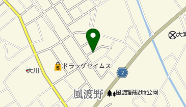 風の子第二公園の地図画像