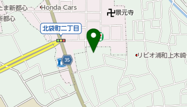 上木崎足立神社公園の地図画像