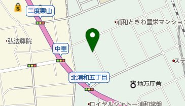 北浦和5丁目第五公園の地図画像