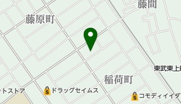 稲荷町公園の地図画像