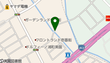 浦和東部第二地区7号街区公園の地図画像