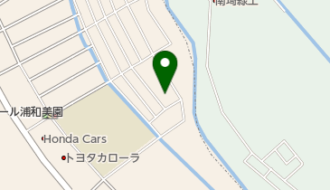 浦和東部第二地区8号公園の地図画像