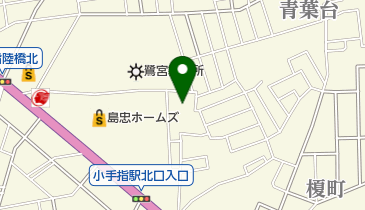 青葉台公園の地図画像