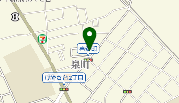 泉公園の地図画像