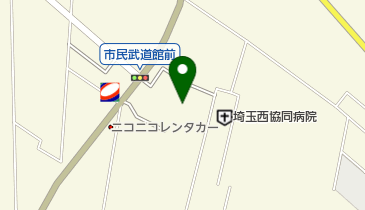 所沢市民武道館の地図画像