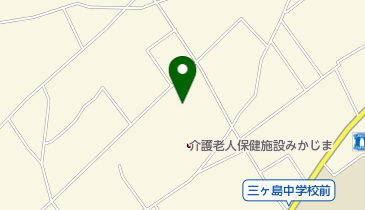 三ヶ島地区体育館の地図画像