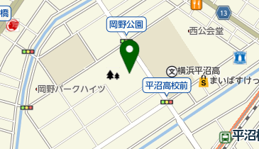 岡野公園の地図画像