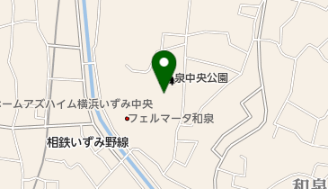 泉中央公園の地図画像