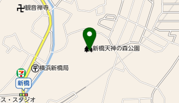新橋天神の森公園の地図画像