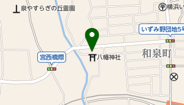 八幡山公園の地図画像