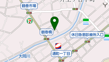 鶴巻橋公園の地図画像