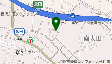 永田東三丁目第二公園の地図画像