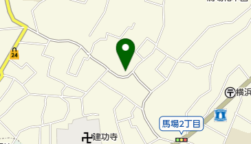 馬場赤門公園の地図画像