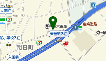 朝日町公園の地図画像