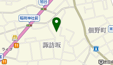 諏訪坂公園の地図画像