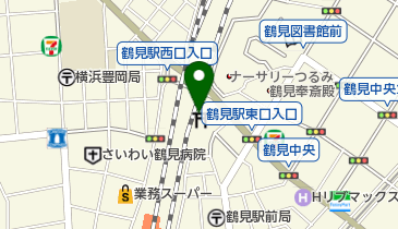 鶴見神社公園の地図画像