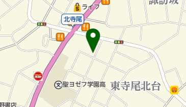 東寺尾別所公園の地図画像