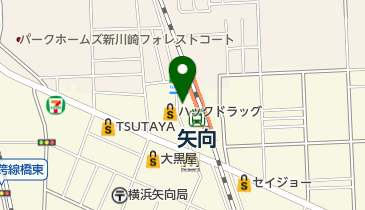 矢向六丁目公園の地図画像