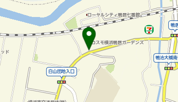 白山一丁目第二公園の地図画像