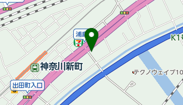 浦島町浜公園の地図画像