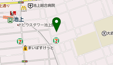 池上五丁目公園の地図画像