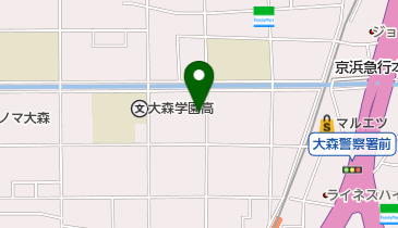 大森諏訪公園の地図画像