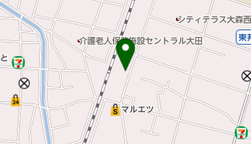 大森西七丁目公園の地図画像