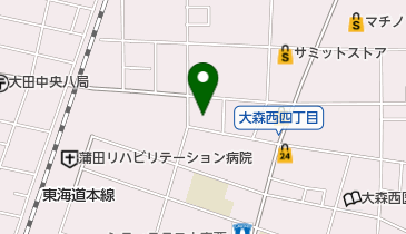 大森西四丁目公園の地図画像