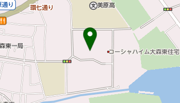 大森東一丁目公園の地図画像