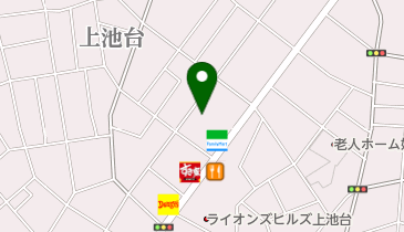 上池台四丁目公園の地図画像