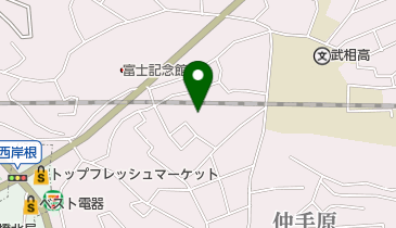 篠原西町公園の地図画像