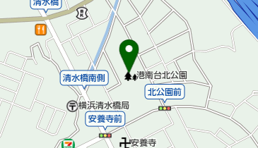 港南台北公園の地図画像