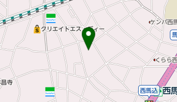 馬込西公園の地図画像