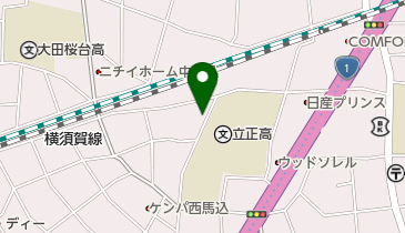 馬込二本木公園の地図画像