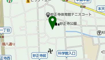 妙正寺公園の地図画像