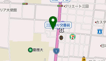 三田二丁目児童遊園の地図画像