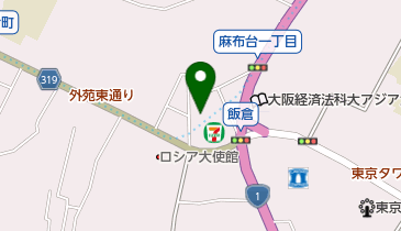 飯倉雁木坂児童遊園の地図画像