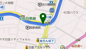 古川橋児童遊園の地図画像