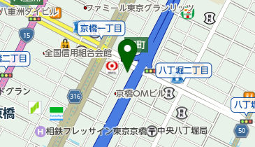 楓川久安橋公園の地図画像